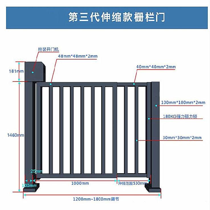 信阳广告栅栏平开门